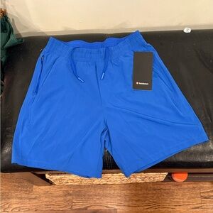 Blue Athletic Men's Shorts